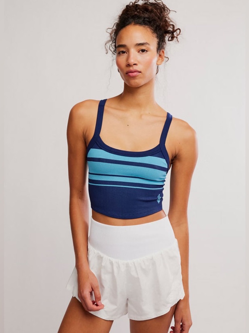 FP Movement All Clear Striped Cami NWT Size XS/S Free People Crop Tank Top - Picture 6 of 12